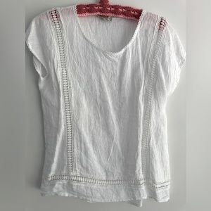 Summery linen top, white